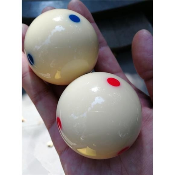 AAA-Grade PRO Cup Standard Pool-Billiard Cue Ball with 6 Dots (2-1/4'', 6 oz) - Picture 2 of 7
